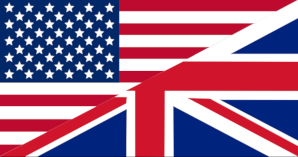 USA and UK flag